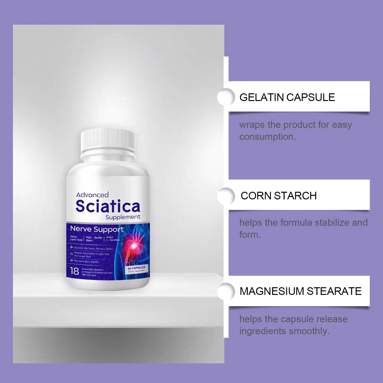 Confort des Nerfs & Douleurs Sciatiques